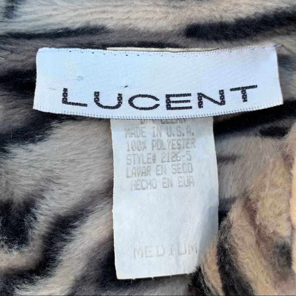 Vintage Lucent Y2K Tiger Print Stripe Fur Jacket - Picture 5 of 10